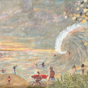 Sundrenched Reunion | Mixed Media Acrylic on Canvas 36" x 60" 2026