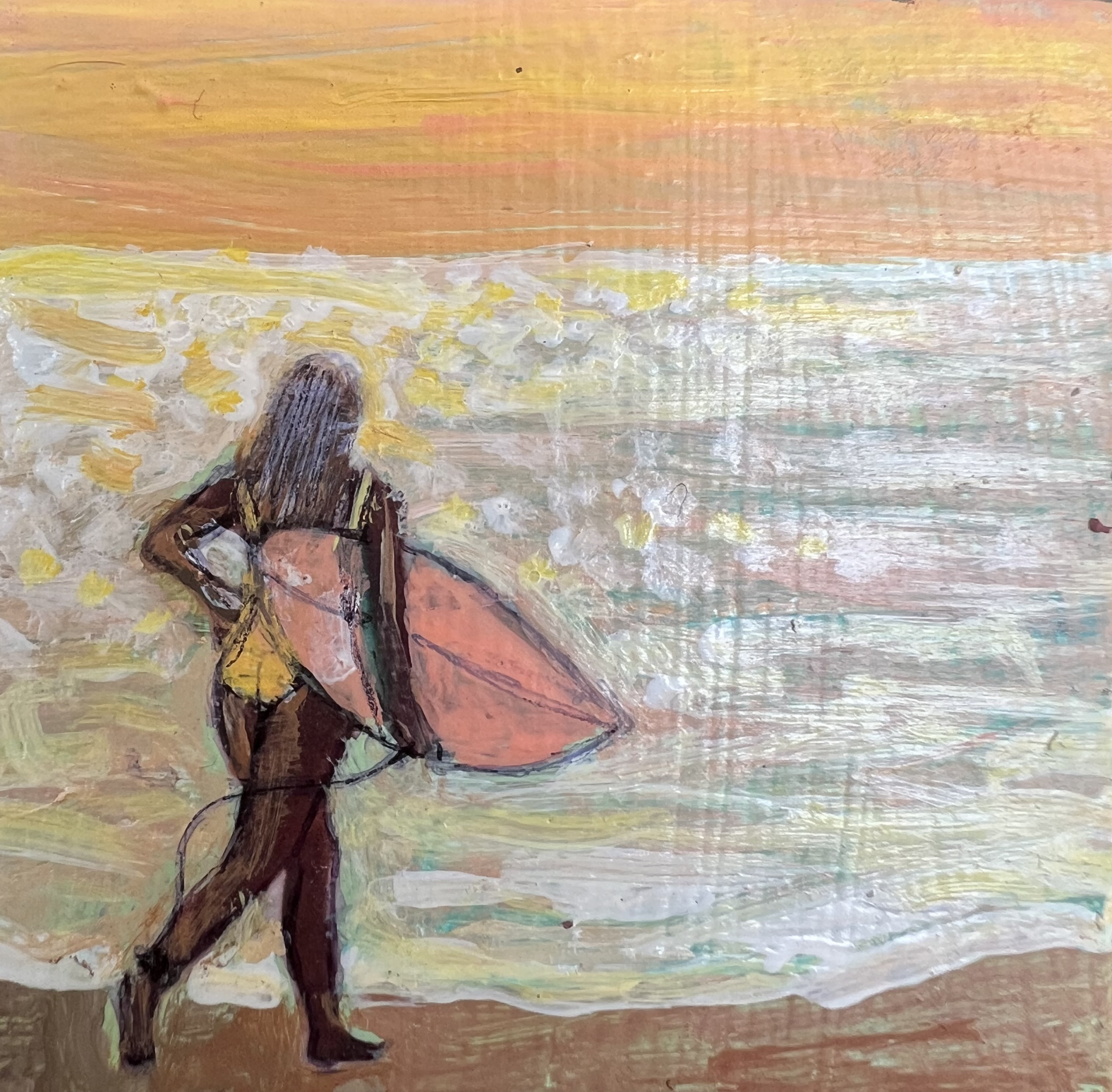 Afterlight (1 of 1) | Mixed Media Micro Original 2″ x 2″