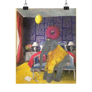 Oopsie Daisy Elephant - Art Poster